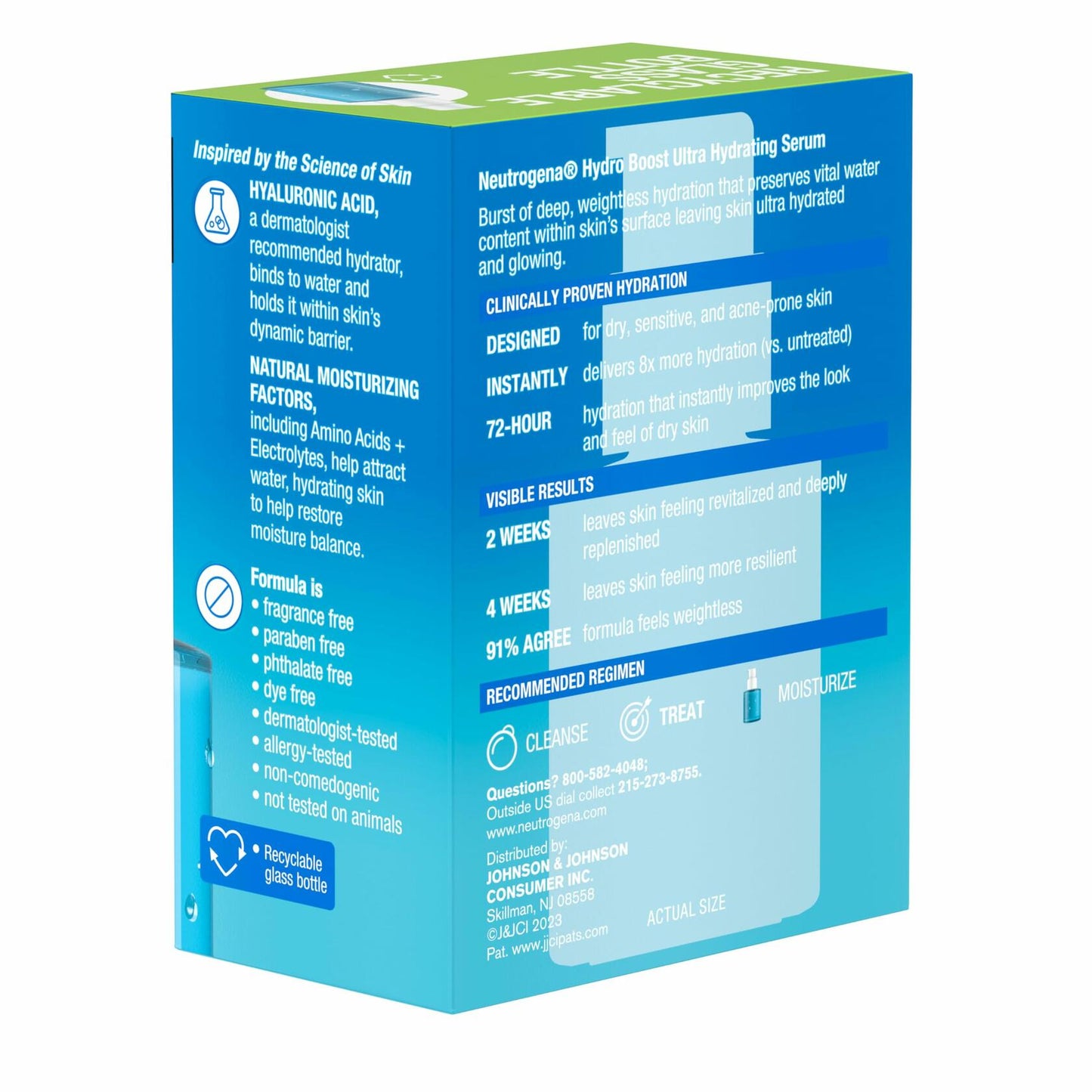Neutrogena Hydro Boost Serum 1 fl oz Fragrance-Free Hydrating Face Serum