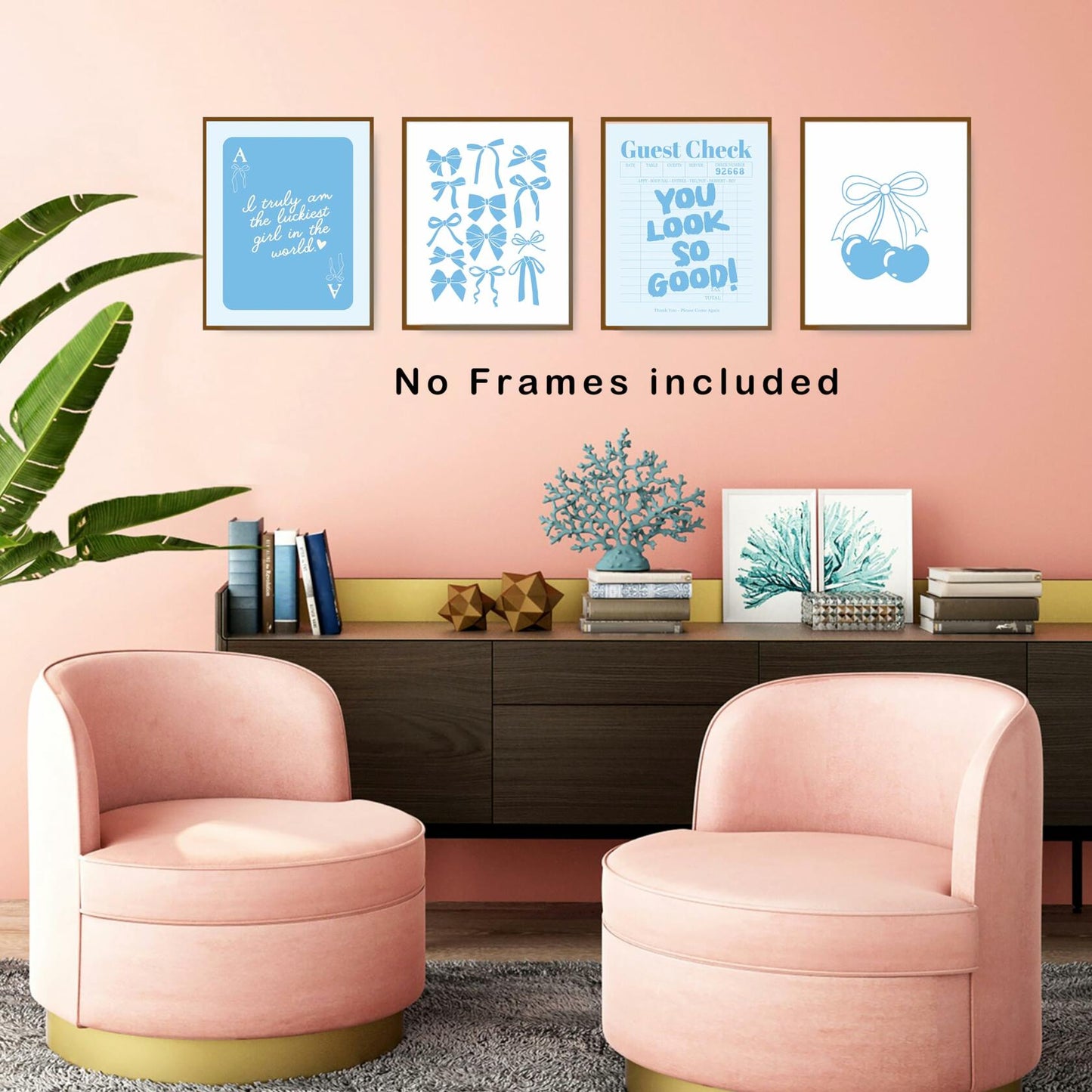 okaxscm Coastal Cowgirl Wall Art Set 4x 8x10 Unframed Posters Dorm Decor