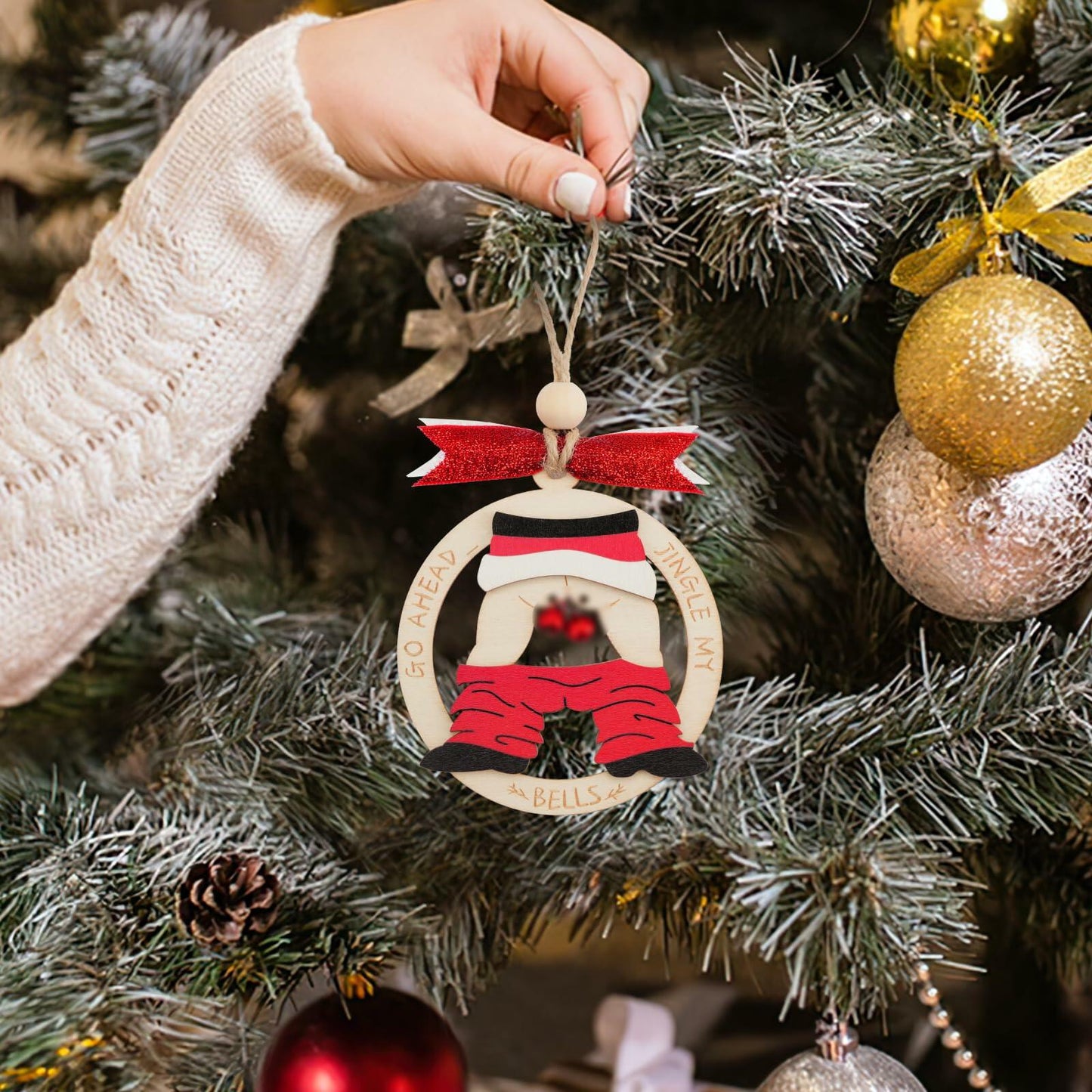 2024 White Elephant Xmas Ornament, Funny Christmas Decoration, Stocking Stuffer