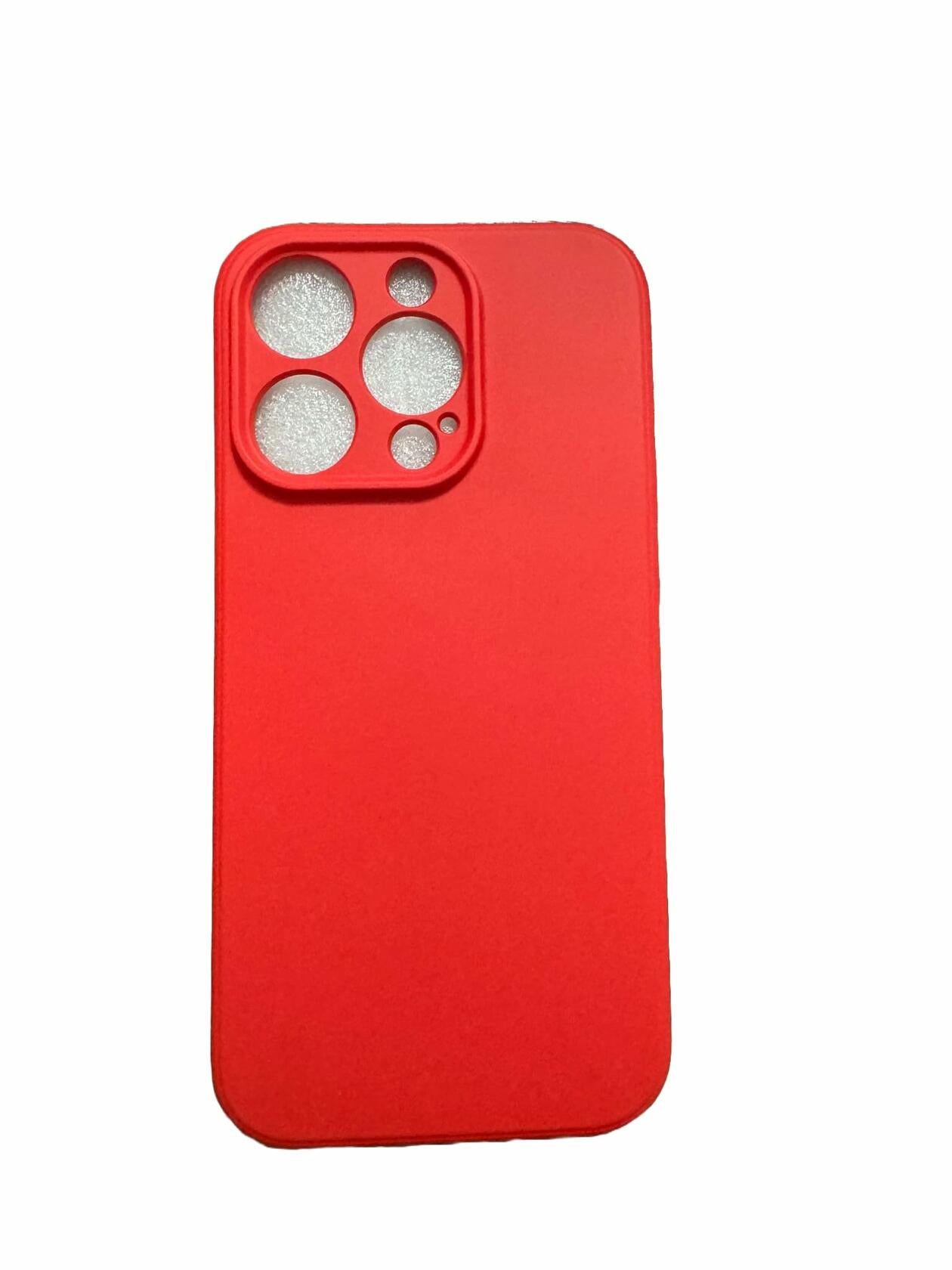 SriServ iPhone 15 Pro Case 6.1 Black Silky Silicone Slim Fit Protective