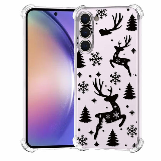 BEIMEITU Samsung Galaxy S23 Clear Case Xmas Tree Deer Soft Flexible Cover