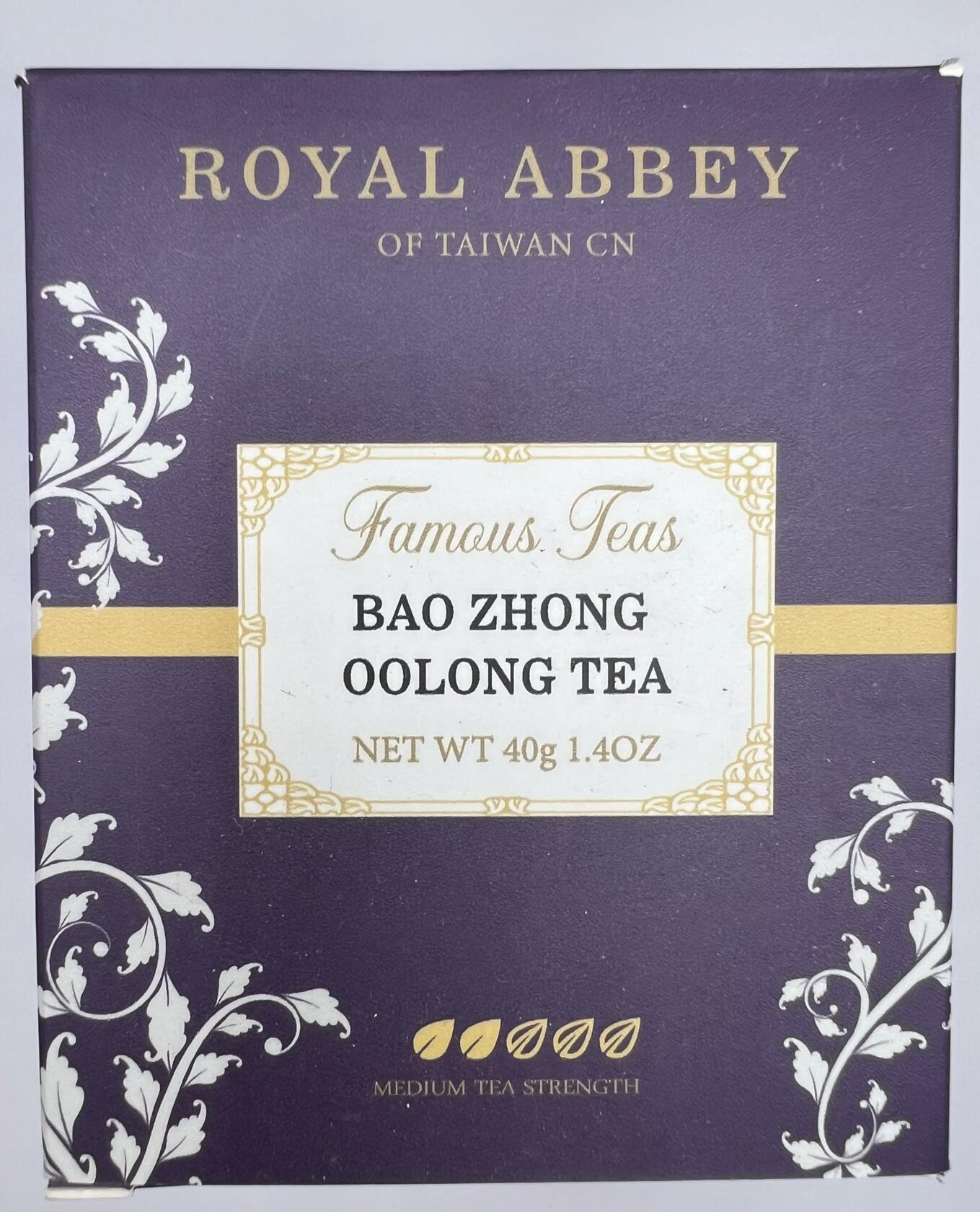 BestBy06/27 Royal Abbey Bao Zhong Oolong Tea Premium Oolong Loose Leaf