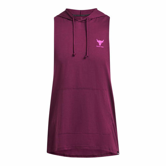Under Armour Project Rock Payoff Hoodie Purple Vivid Magenta - Size S