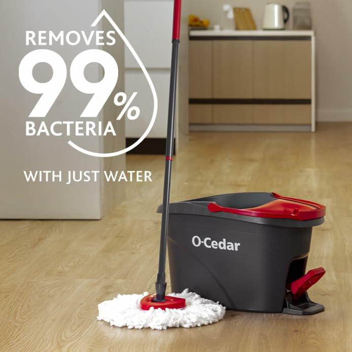 O-Cedar EasyWring Spin Mop Microfiber Refill White Packaging May Vary
