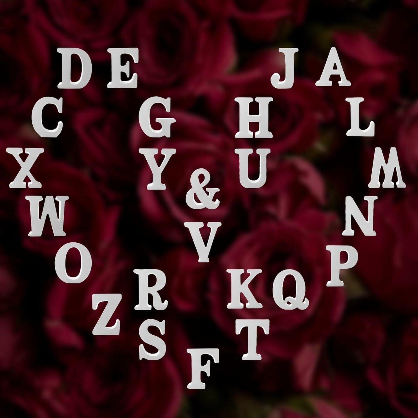 YRONTY 4in White Wooden Letter U Unfinished DIY Crafts Decorative Alphabet