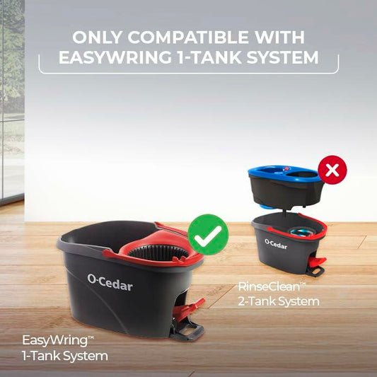 O-Cedar EasyWring Spin Mop Microfiber Refill White Packaging May Vary