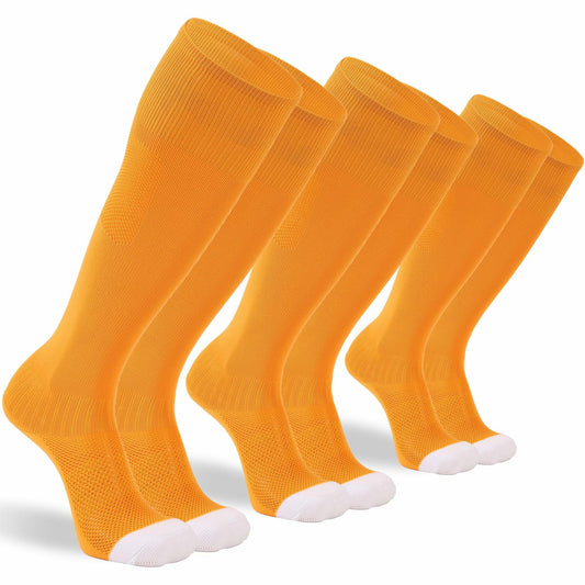 Sunew Boys Sports Socks Small 3 Pairs Knee High Moisture Wicking Athletic