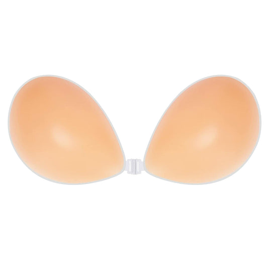BoobyBear Sticky Bra Nude B Cup Strapless Backless Reusable Silicone Bra
