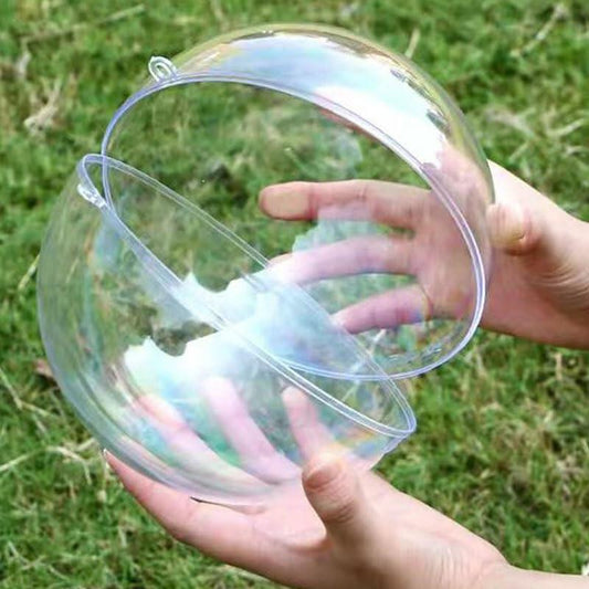 7Queen 2PCS 160mm Clear Extra Large Shatterproof Ball Ornaments DIY