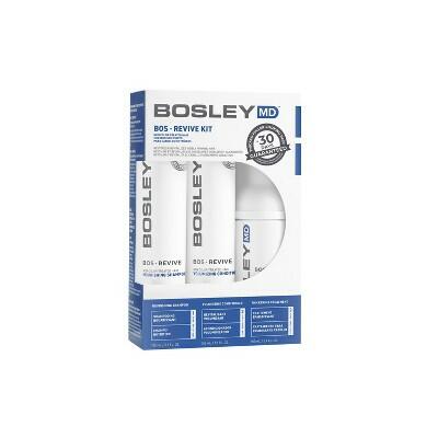 BosleyMD Revive Kit 3-Step Thinning Hair Care Non Color-Treated 3 Pcs New