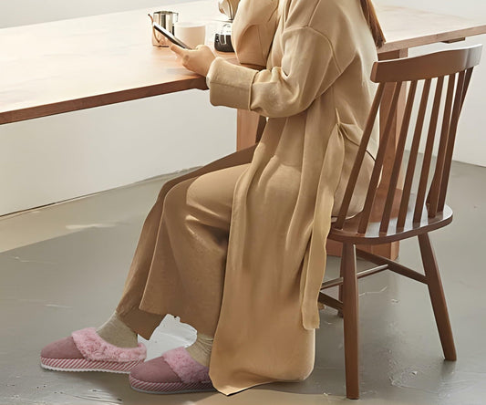 ONCAI Women's Fuzzy Suede Warm Winter Slippers Size 7 US Light Pink 2025