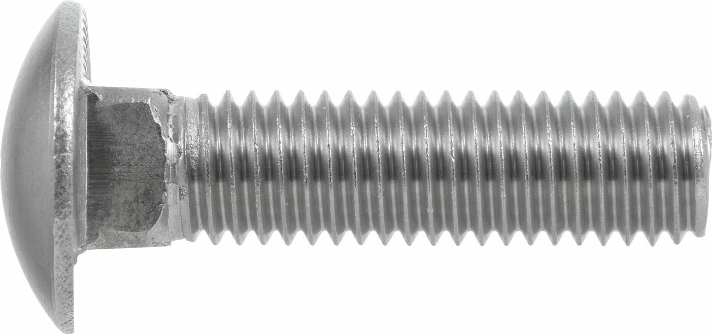 Hillman 3492 Stainless Steel Carriage Bolt 1/4-20 x 1-1/4 Inch, 10-Pack