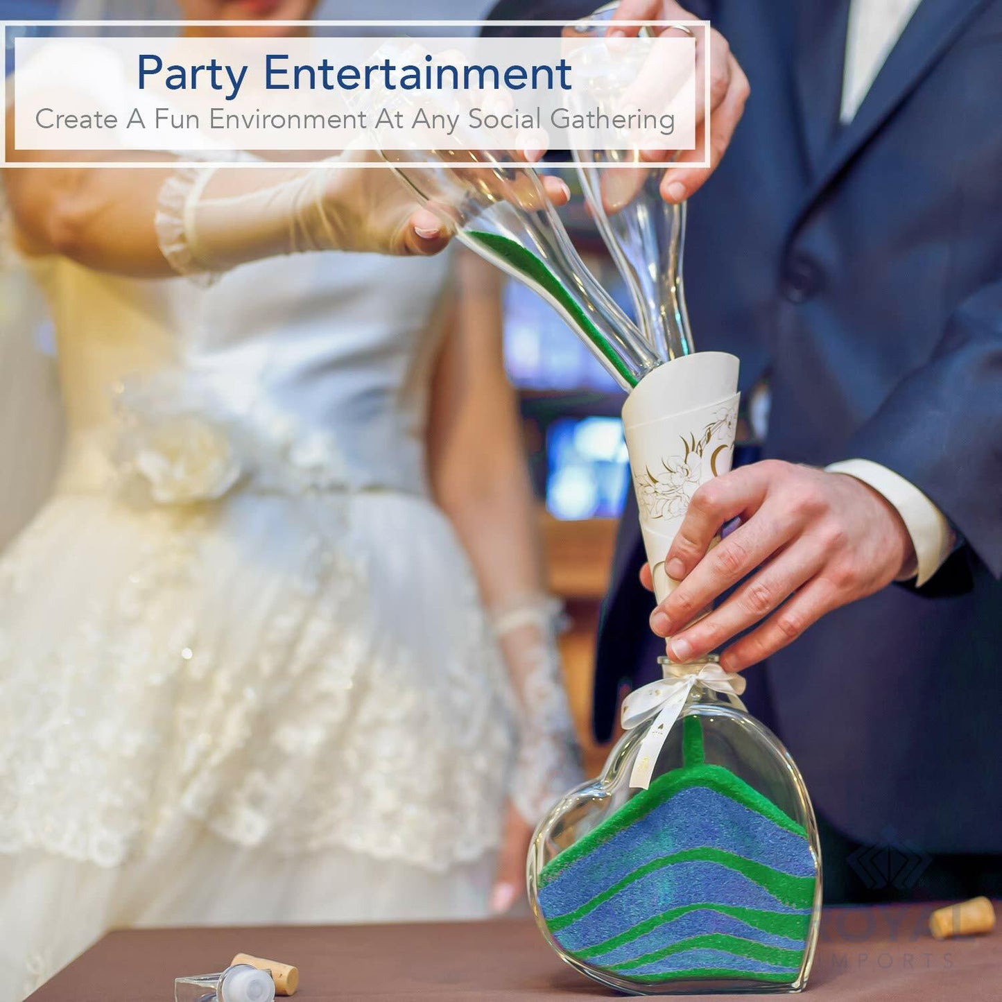 Royal Imports Decorative Beach Sand Dark Blue 4.5 LBS Vase Filler Crafts