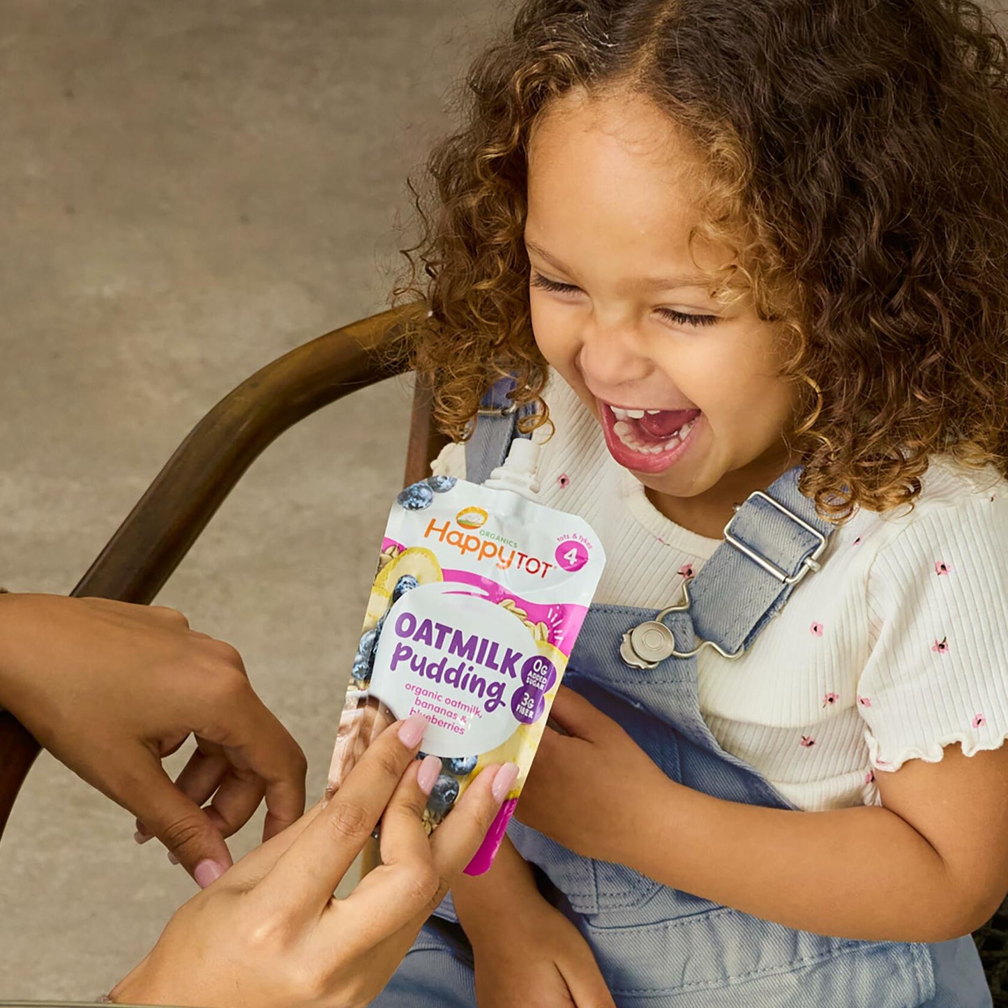 BestBy08/25 Happy Tot Organics Oatmilk Pudding Dairy-Free Toddler Snack 4oz x16