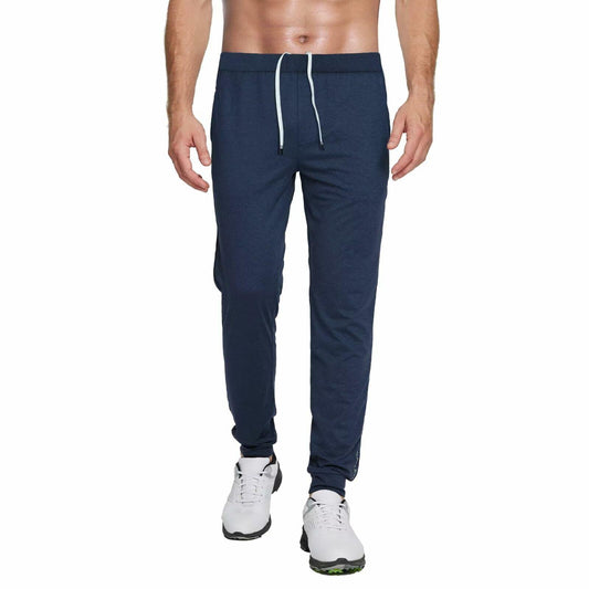 M MAELREG Mens Sweatpants Athletic Zipper Pockets Cobalt Heather Size L