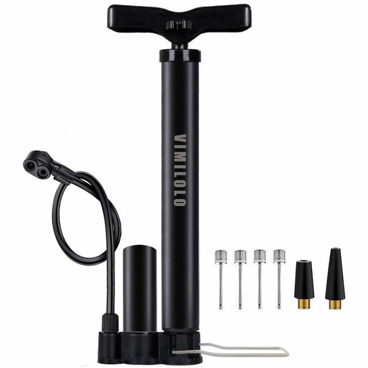 VIMILOLO Bike Floor Pump Inflator for Presta & Schrader Valves with Gauge