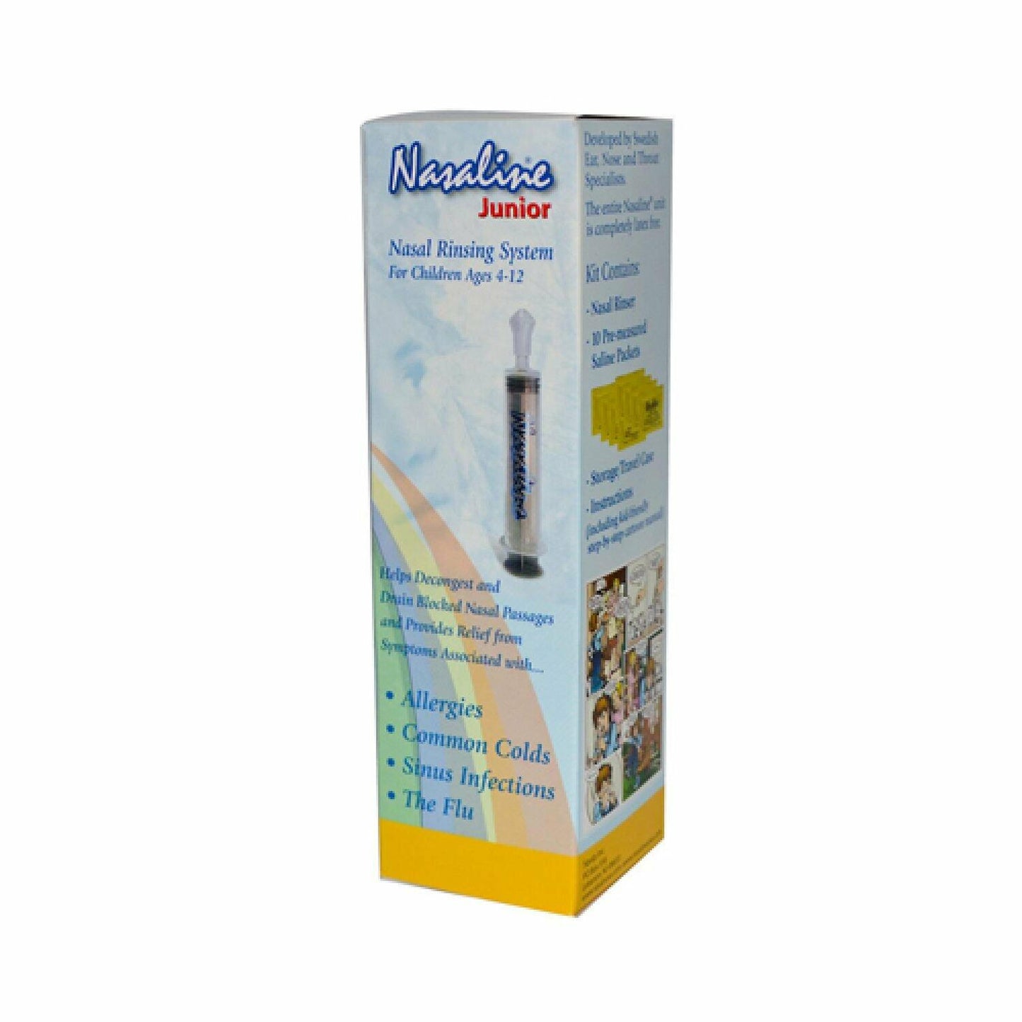 BestBy04/27 Squip Nasaline Junior Irrigator Kit Nasal Rinsing System 1 Kit