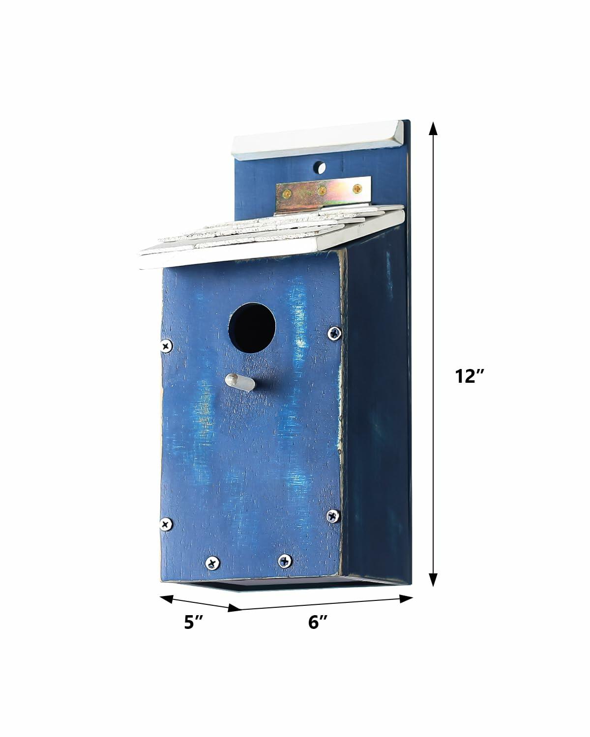 American Sky Bluebird House Oak Shingles Roof UV Resistant Outdoor