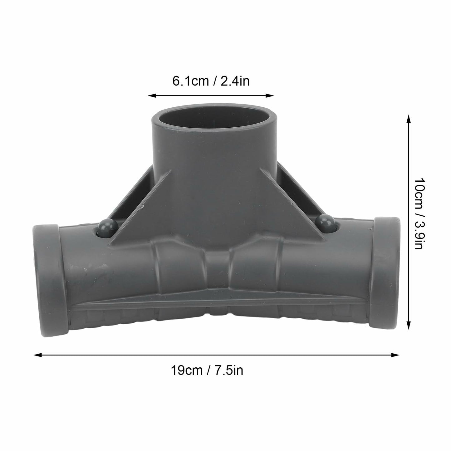 Pomya Pool T Connector Plastic Oval Replacement Joint Heavy Duty Secure Fit