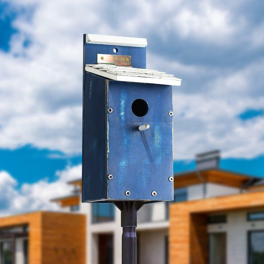 American Sky Bluebird House Oak Shingles Roof UV Resistant Outdoor