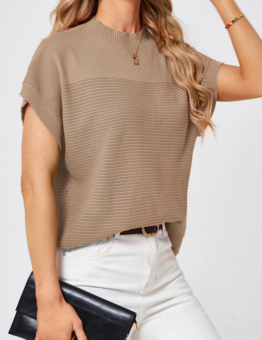 Womens Ribbed Knit Crop Tank Top Dark Apricot Size L