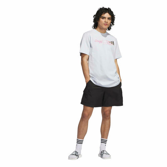 adidas Men's Pride Graphic T-Shirt Halo Blue, Size Medium, New With Tags