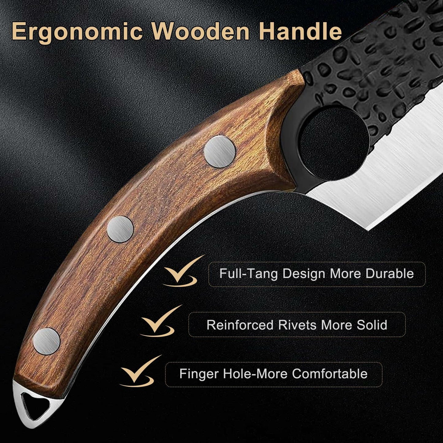 Choies Japanese Chef Knife Damascus Steel Kitchen Knife with Sheath New