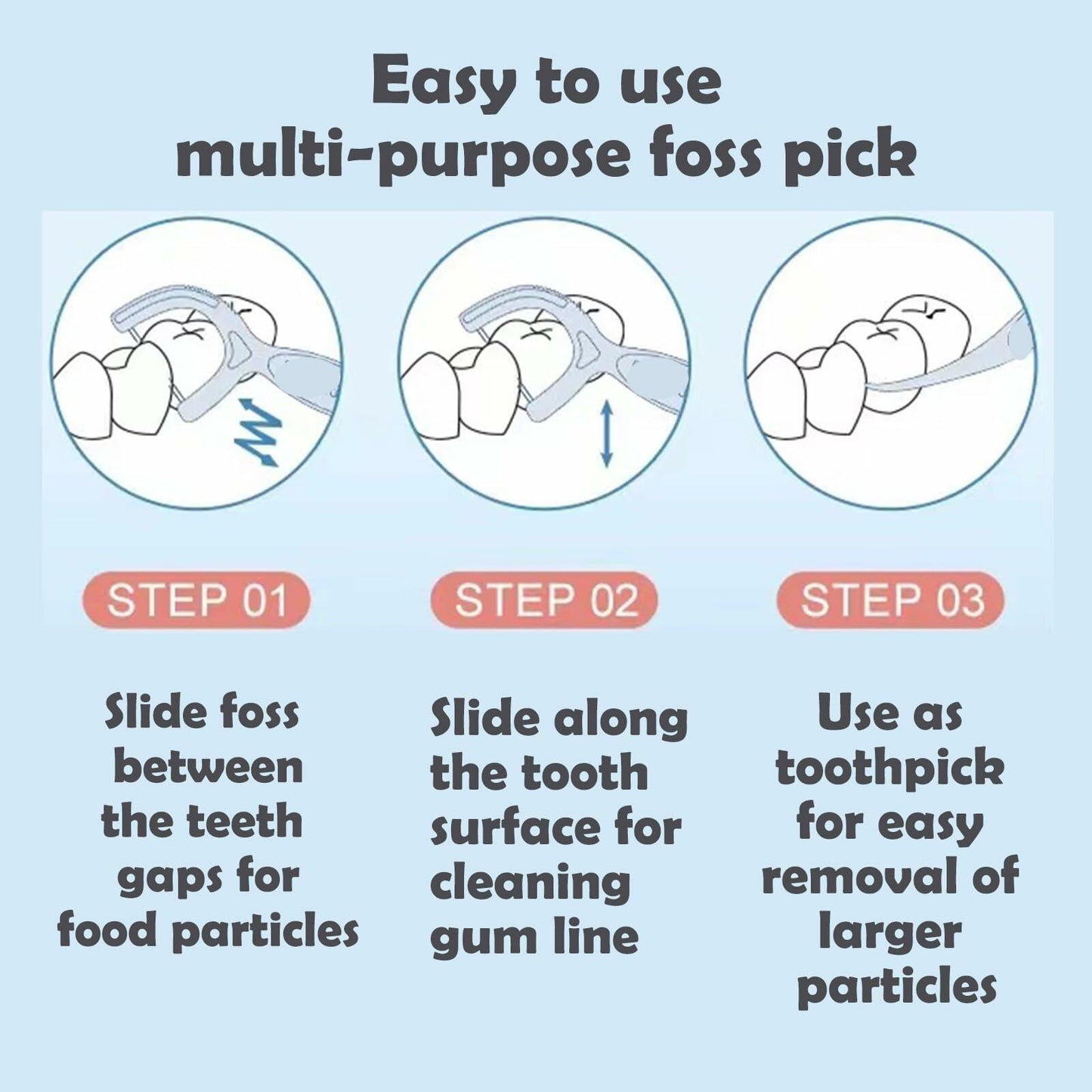 LIAMOSS Twin-Line Dental Flossers 104 Count Pink Shred Resistant Picks