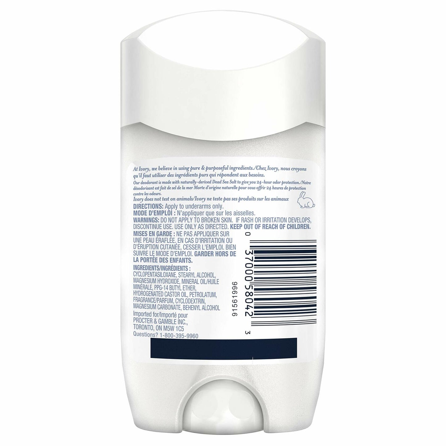 Ivory Gentle Aluminum Free Deodorant Stick Lavender 2.4oz New