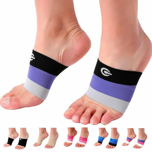 Doc Miller Arch Support Sleeves 1 Pair Foot Brace Compression Socks Pain Relief