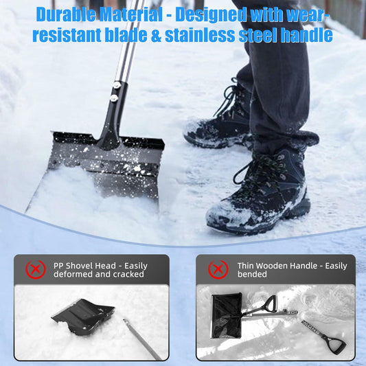 MillionHome Detachable Garden Snow Shovel 11-Inch Wide Driveway Tool
