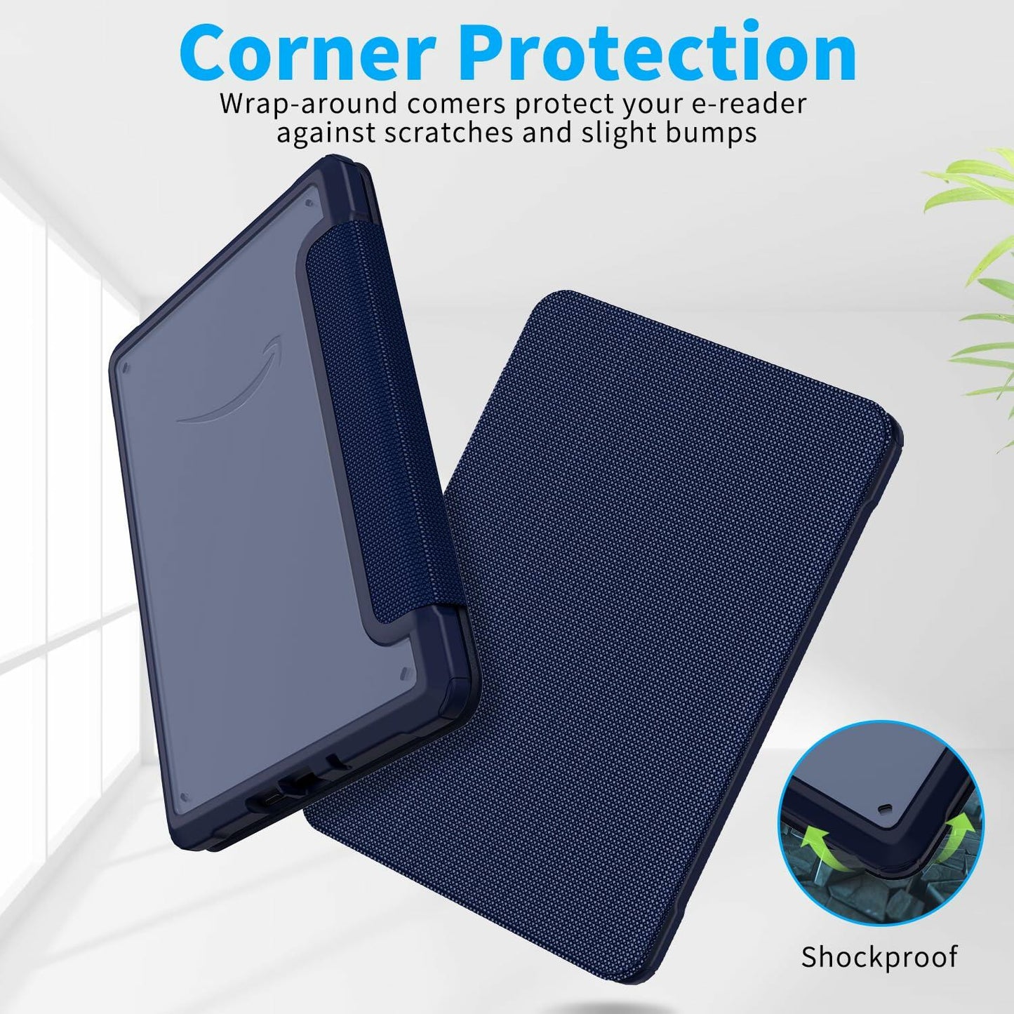 Case for 6.8" Kindle Paperwhite 11th Gen 2021 Dark Blue Slim Cover New