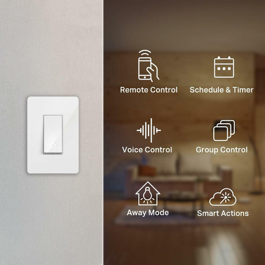 Kasa Smart Light Switch HS200, Single Pole, Needs Neutral Wire, Wi-Fi 1 Pack