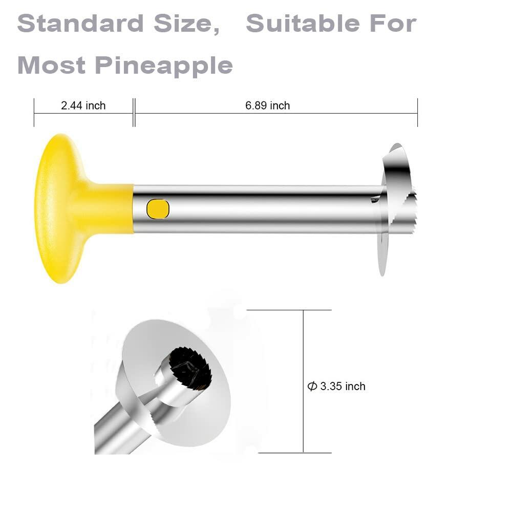 SameTech Stainless Steel Pineapple Peeler Corer Slicer Kitchen Tool New