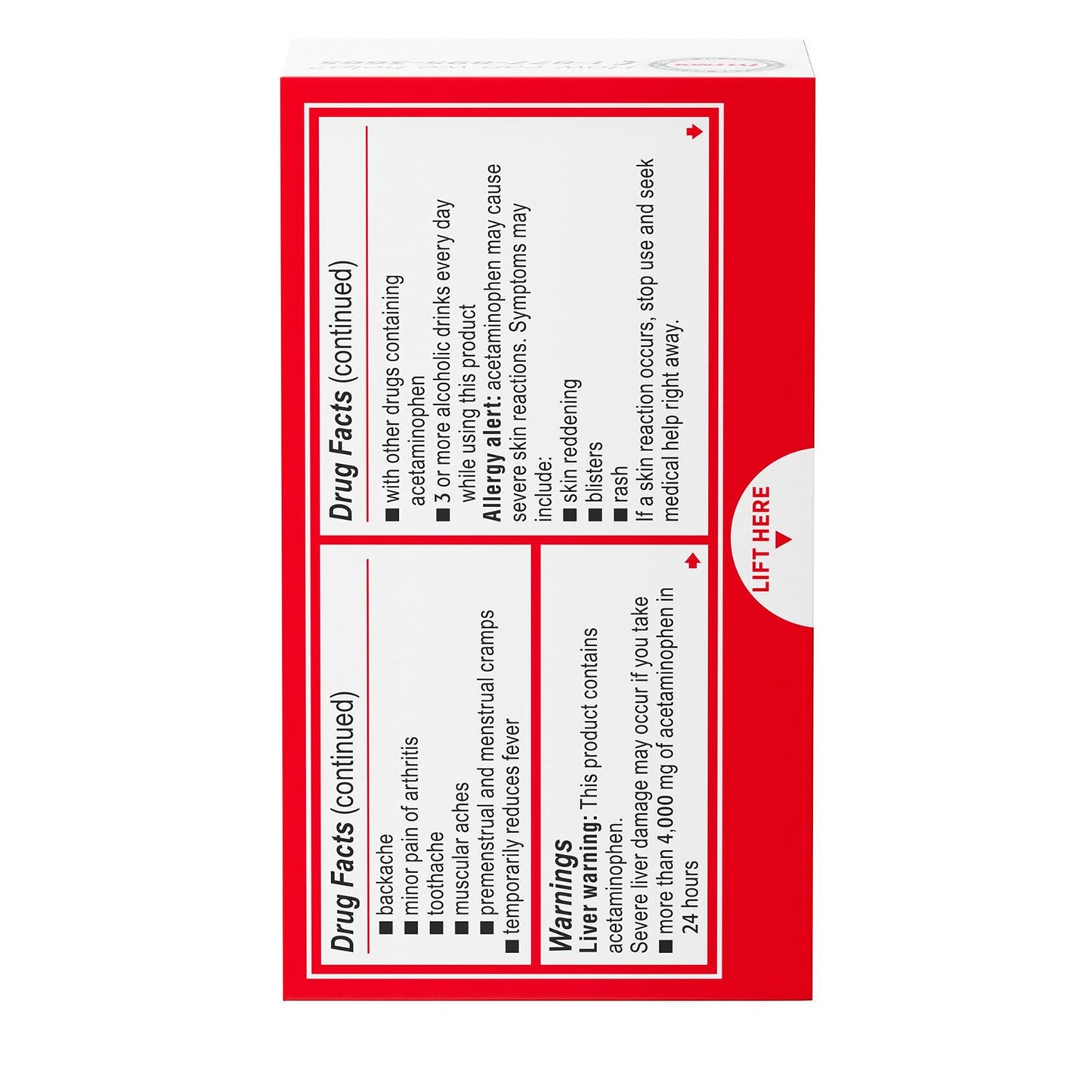 BB04/27 Tylenol Extra Strength 500mg Berry Flavor Dissolve Packs 12ct New