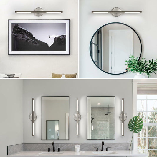 360° Rotatable 24" 18W LED Bathroom Vanity Light Fixture Black & Gold