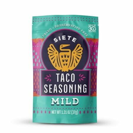 BestBy06/25 Siete Mild Taco Seasoning 1.31oz Packet Vegan Gluten Free Grain Free