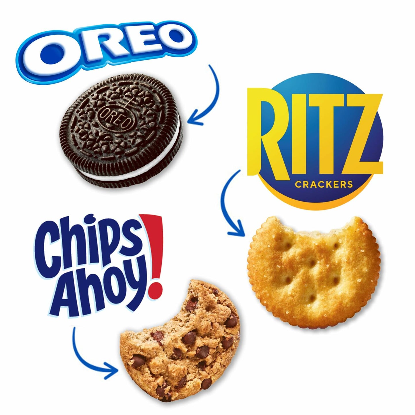 BestBy01/25 Nabisco Variety Pack 30 Snack Packs Oreo Ritz Chips Ahoy Cookies