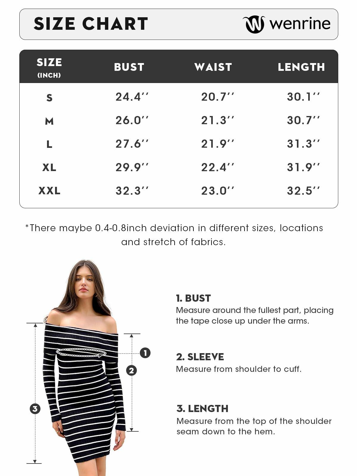 Wenrine Womens Off Shoulder Striped Knit Mini Dress Red Long Sleeve Size M