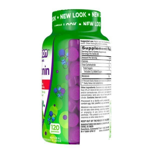 BestBy03/25 Vitafusion Melatonin 5mg Extra Strength Blackberry Gummies 2 Pack