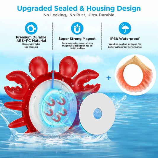 LyLmLe 20W RGBW LED Pool Light IP68 Waterproof with APP Control 33FT Cord