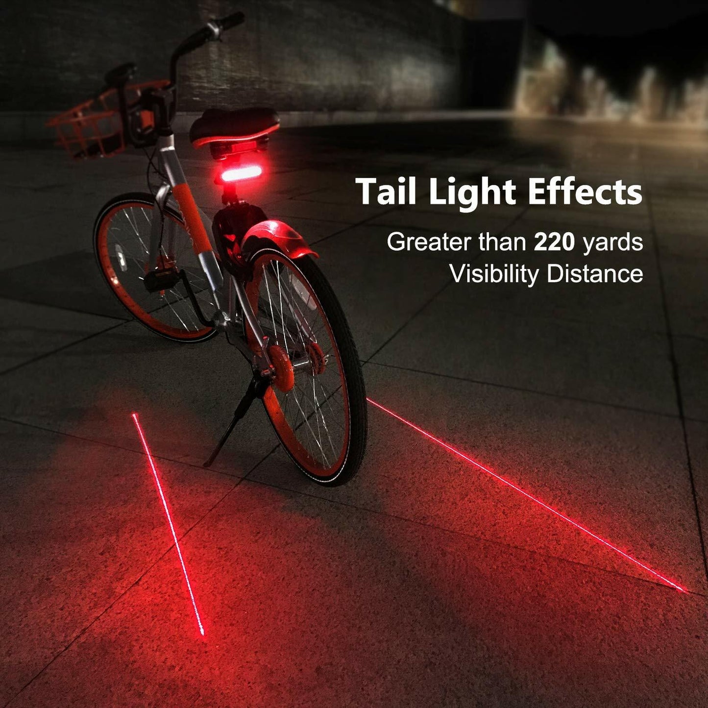 Oricycle Rechargeable Bike Tail Light LED - Waterproof, Remote Control, Safety