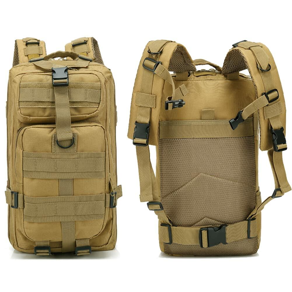 NuCamper Tactical Backpack 3 Day Assault Pack Molle Army Green Large Bugout