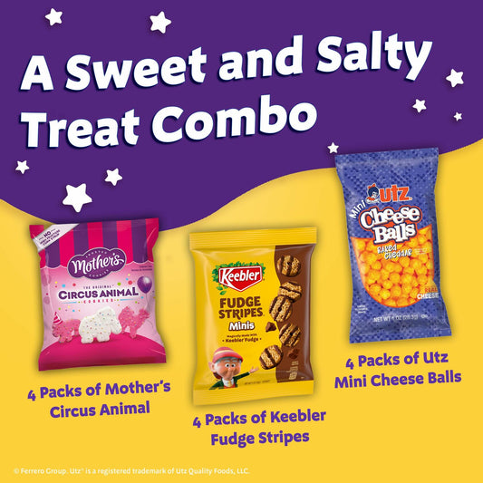 BestBy01/25 Keebler Sweet & Salty Mix 1oz Pack of 12 Assorted Snacks