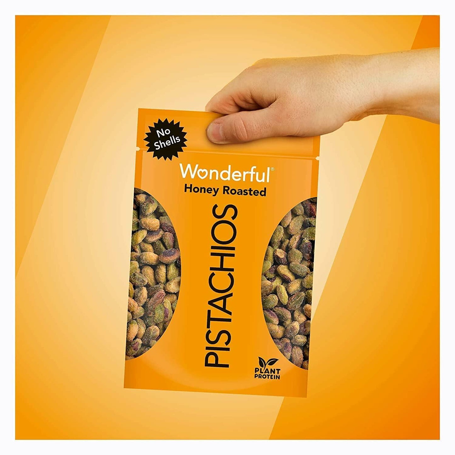 BestBy01/25 Wonderful Pistachios Honey Roasted No Shells Protein Snack 5.5oz Bag