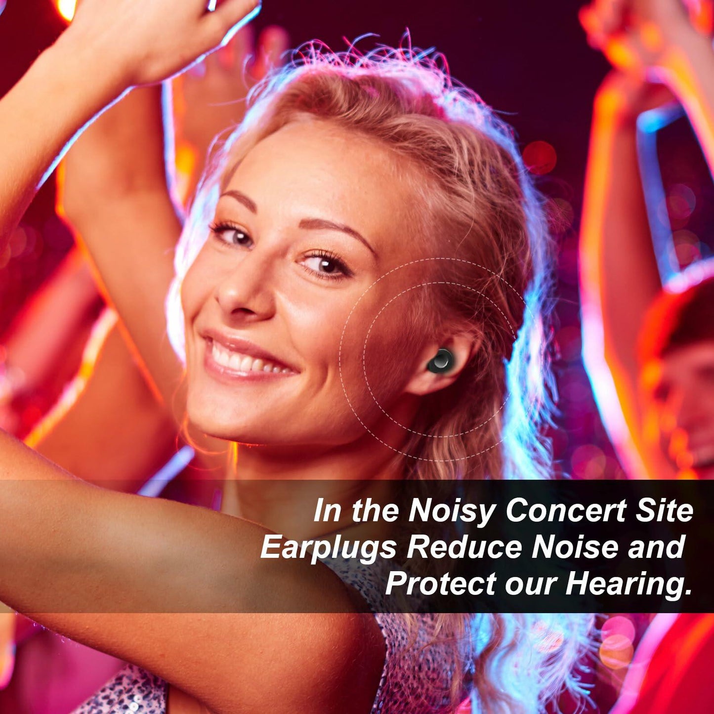 Reusable Silicone Ear Plugs Black Noise Cancelling 30dB Comfortable Swim