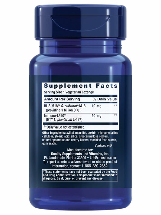 BestBy02/25 Life Extension FLORASSIST Oral Hygiene Probiotic 30 Lozenges