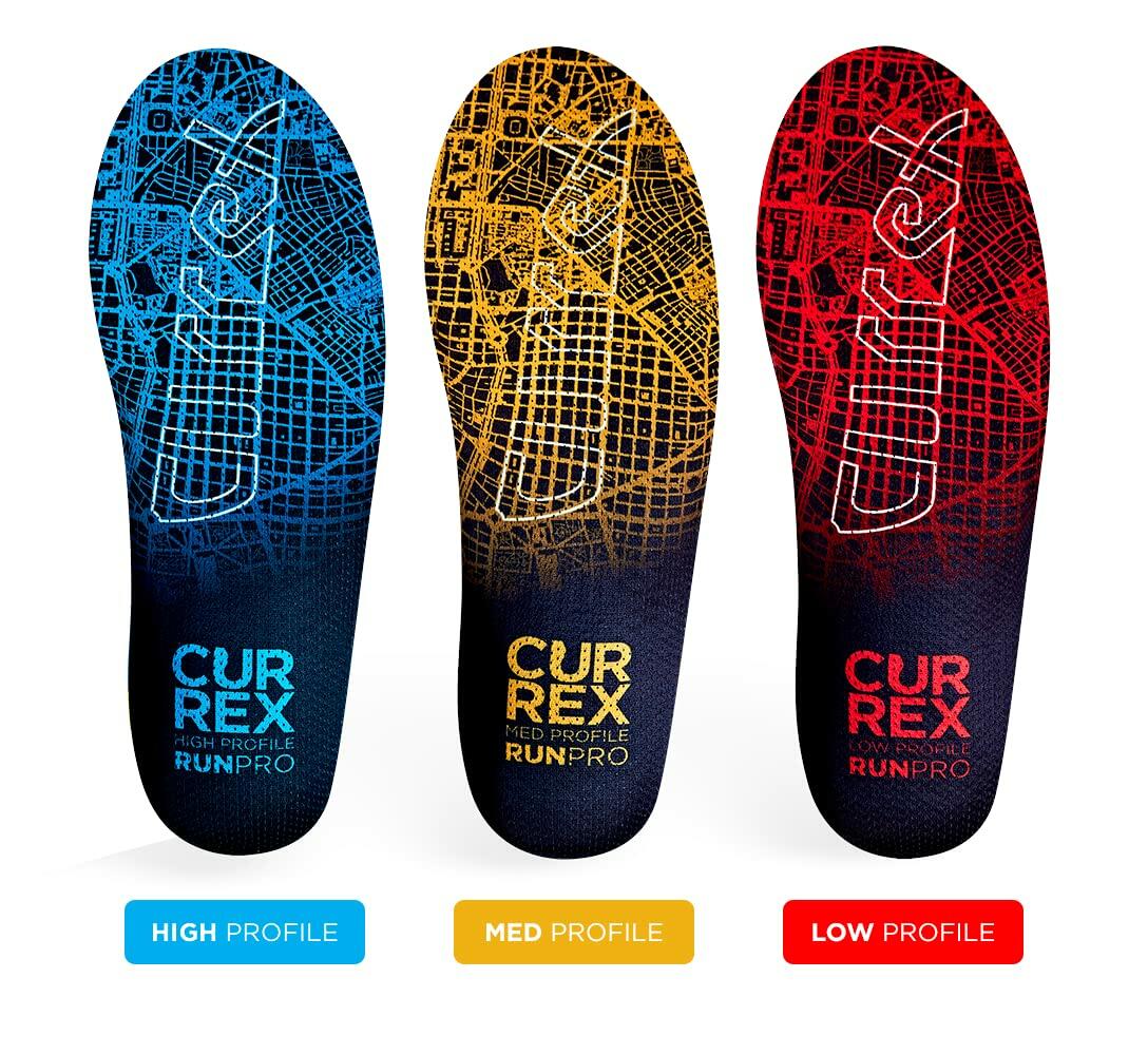 CURREX RunPro Insoles Low Arch XS - Arch Support Inserts for Running Shoes