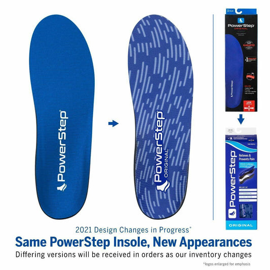 PowerStep Original Full Length Orthotic Insoles Arch Support M3-3.5-W5-5.5