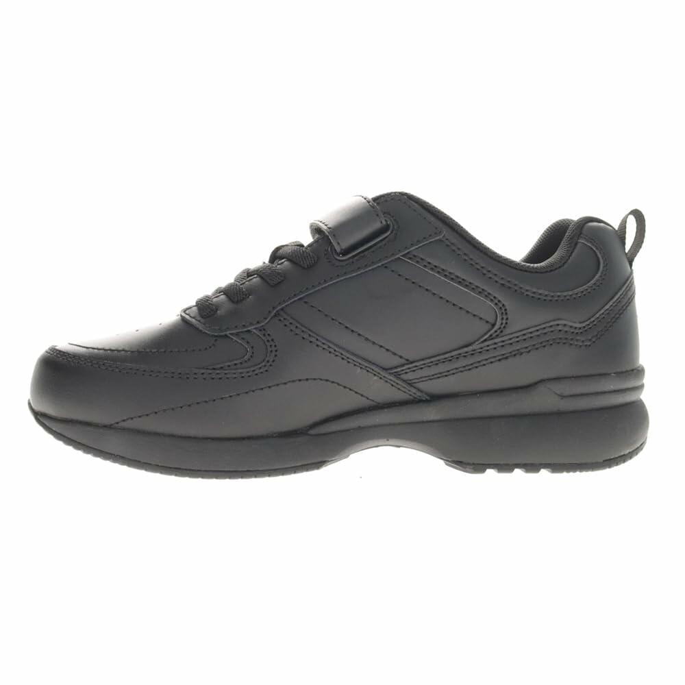 Propét LifeWalker Flex Leather Orthotic Comfort Walking Shoes Black US 6.5 Wide